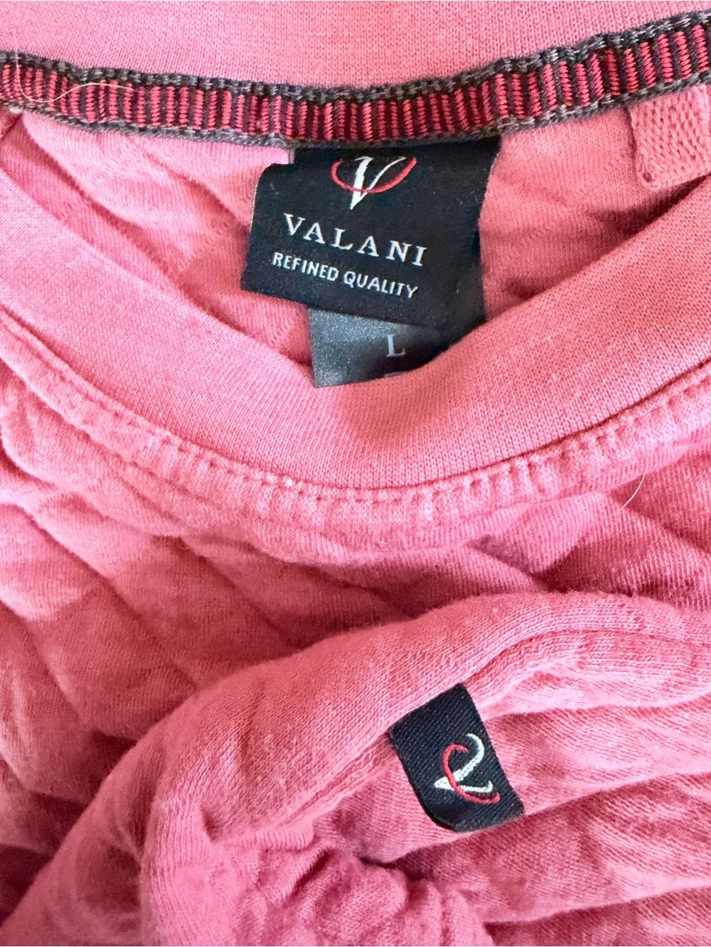 Sea isle Quilted Pink Pullover Sweatshirt large Sweater beach vacation gifts